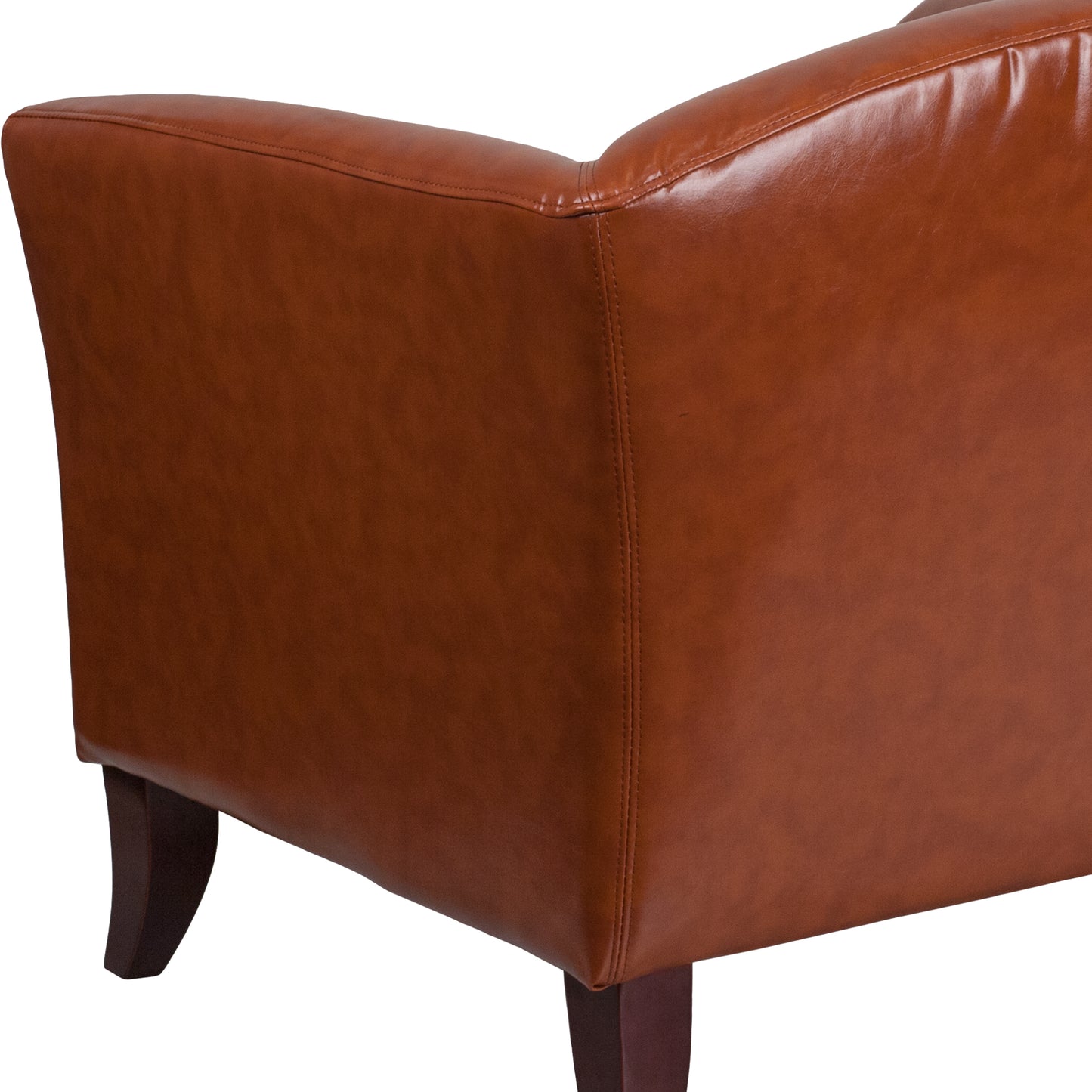 HERCULES Imperial Series Cognac LeatherSoft Sofa