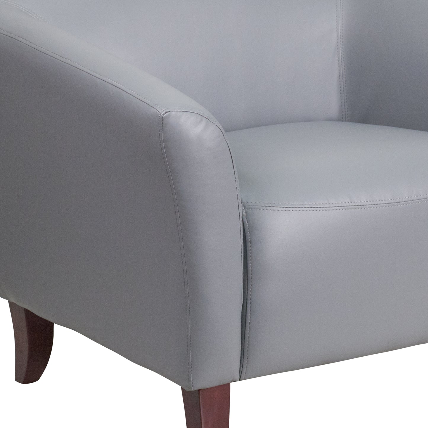 HERCULES Imperial Series Gray LeatherSoft Sofa