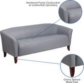 HERCULES Imperial Series Gray LeatherSoft Sofa