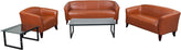 HERCULES Imperial Series Reception Set in Cognac LeatherSoft