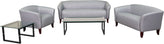 HERCULES Imperial Series Reception Set in Gray LeatherSoft