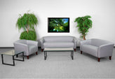 HERCULES Imperial Series Reception Set in Gray LeatherSoft