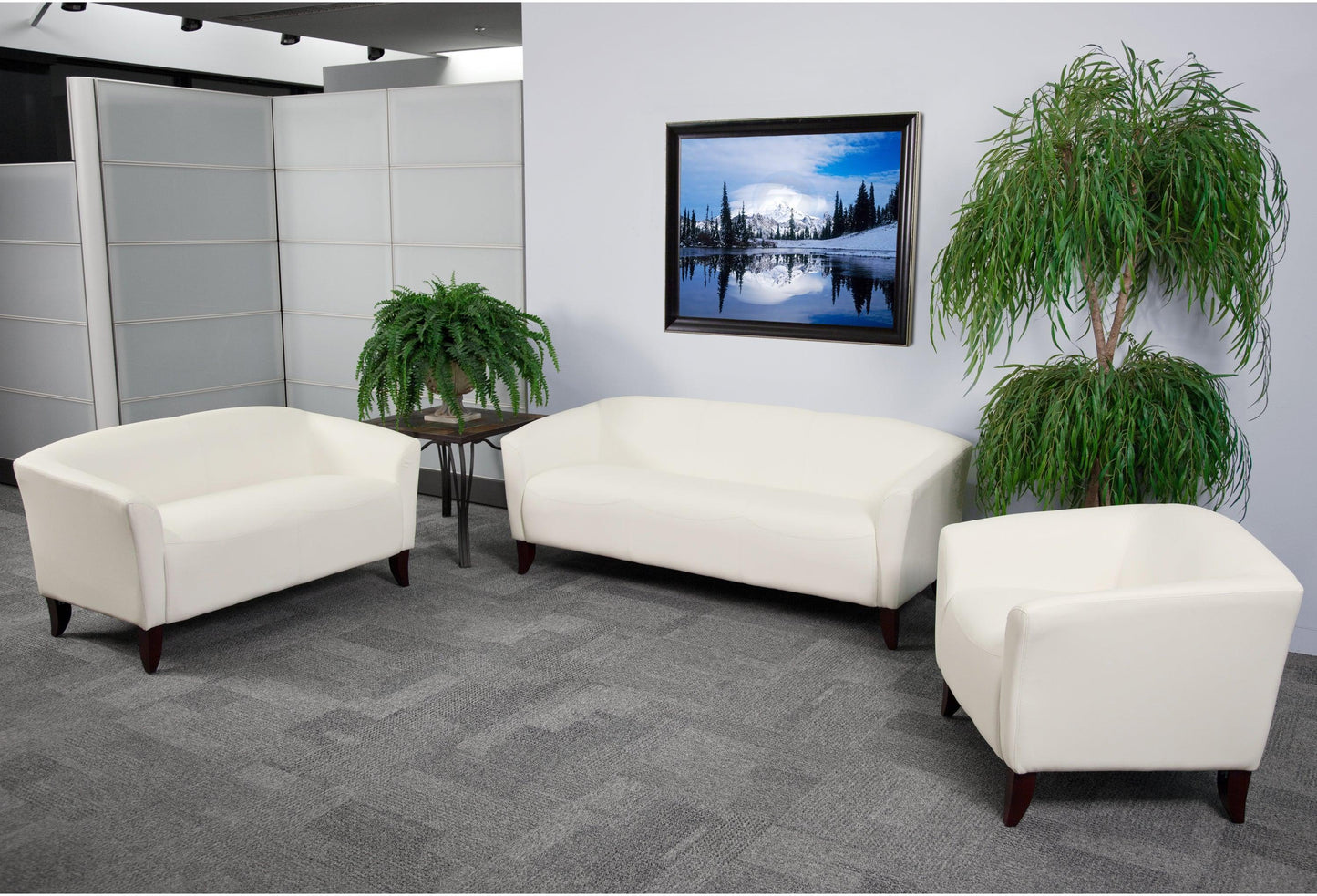 HERCULES Imperial Series Reception Set in Ivory LeatherSoft