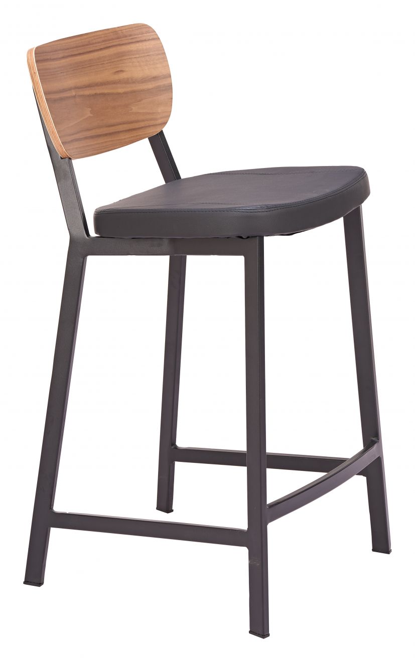 Ardenne Counter Stool Black & Brown