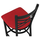 X Back Metal Bar Stool19c43eca78842c07e1