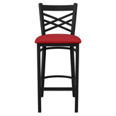 X Back Metal Bar Stool19c43eca7885b7ce11
