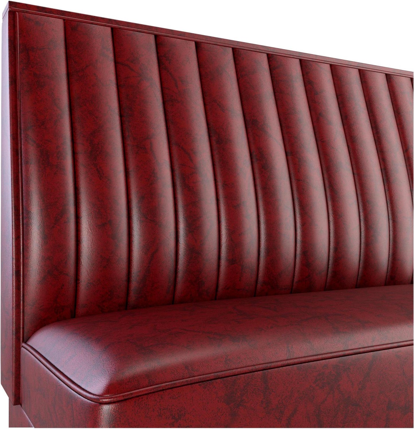 12 Channels Back Restaurant Booth with Padded Base19c448680de1c0153c