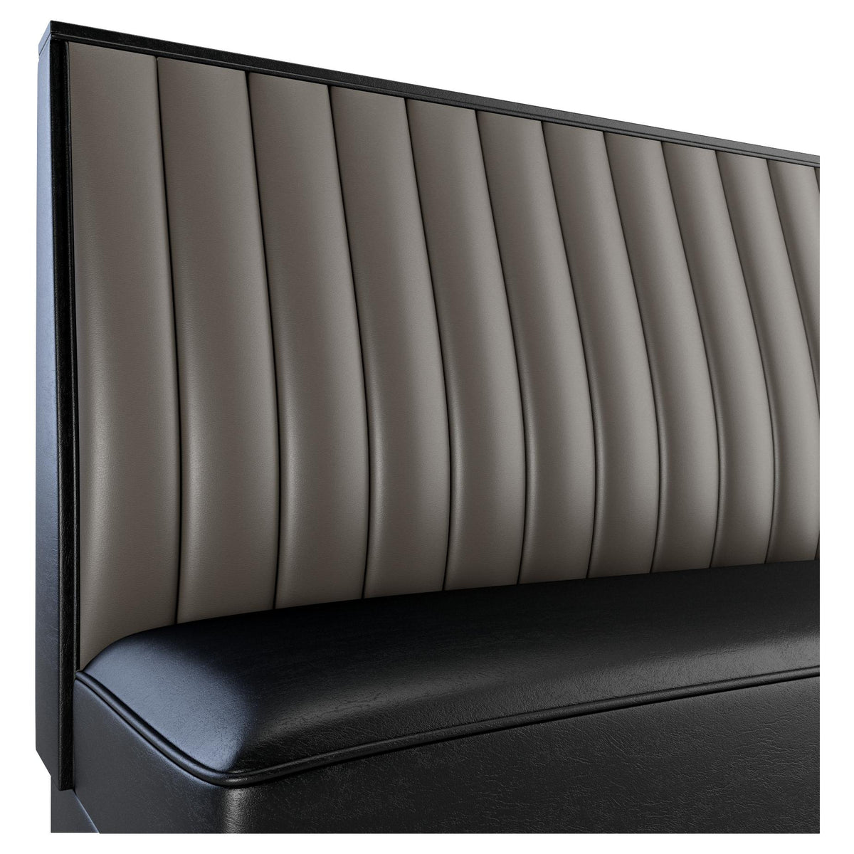 12 Channels Back Restaurant Booth with Extended Wood Legs - Bar Height19f907f16b1122a5c9