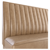 12 Channels Back Restaurant Booth with Metal Legs - Bar Height19f907ddc3f3754252