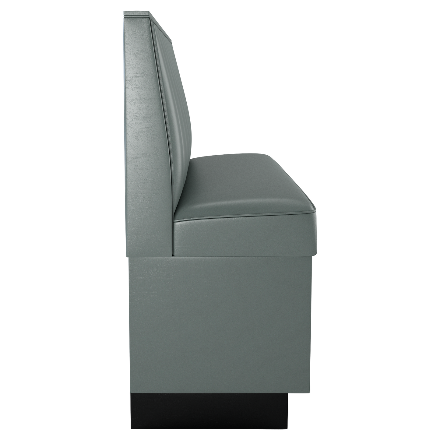 12 Channels Back Restaurant Booth with Padded Base - Bar Height19f907f3d2e2432c54