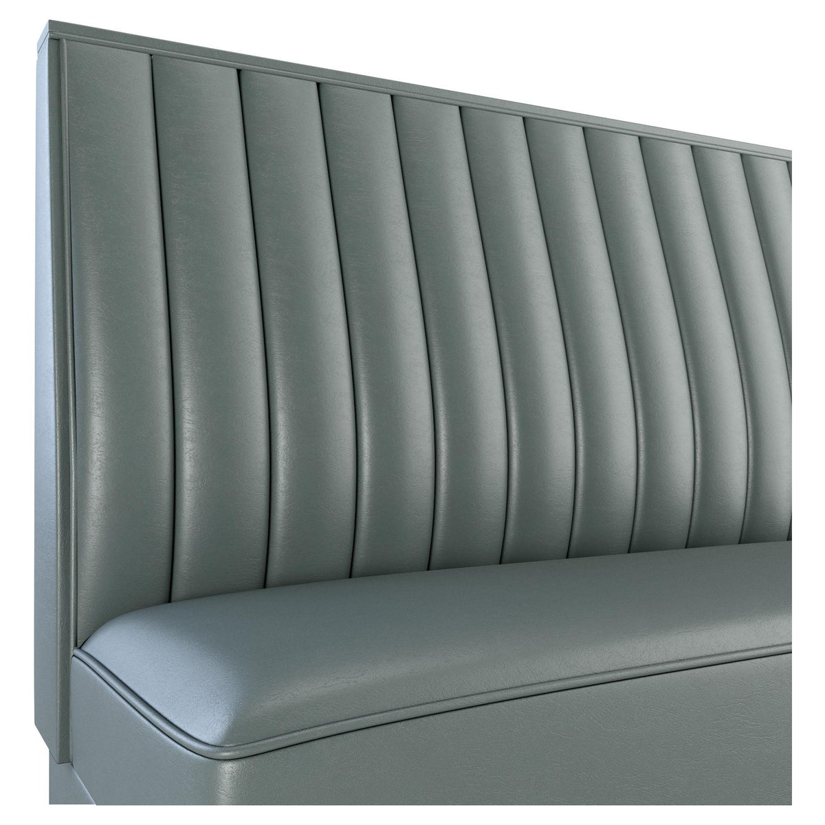 12 Channels Back Restaurant Booth with Padded Base - Bar Height19f907f3d2efeeec8
