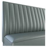 12 Channels Back Restaurant Booth with Padded Base - Bar Height19f907f3d2efeeec8