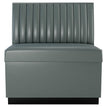 12 Channels Back Restaurant Booth with Padded Base - Bar Height19f907f3d2e203be2e