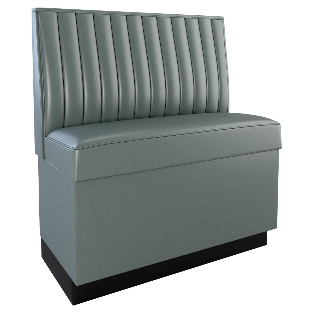 12 Channels Back Restaurant Booth with Padded Base - Bar Height19f907f3d2e676cbca