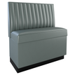 12 Channels Back Restaurant Booth with Padded Base - Bar Height19f907f3d2e676cbca