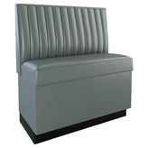 12 Channels Back Restaurant Booth with Padded Base - Bar Height19f907f3d2e676cbca