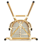 Aluminum Bamboo Patio Bar Stool with Black and Cream Rattan19b8f91ba2d4542afc