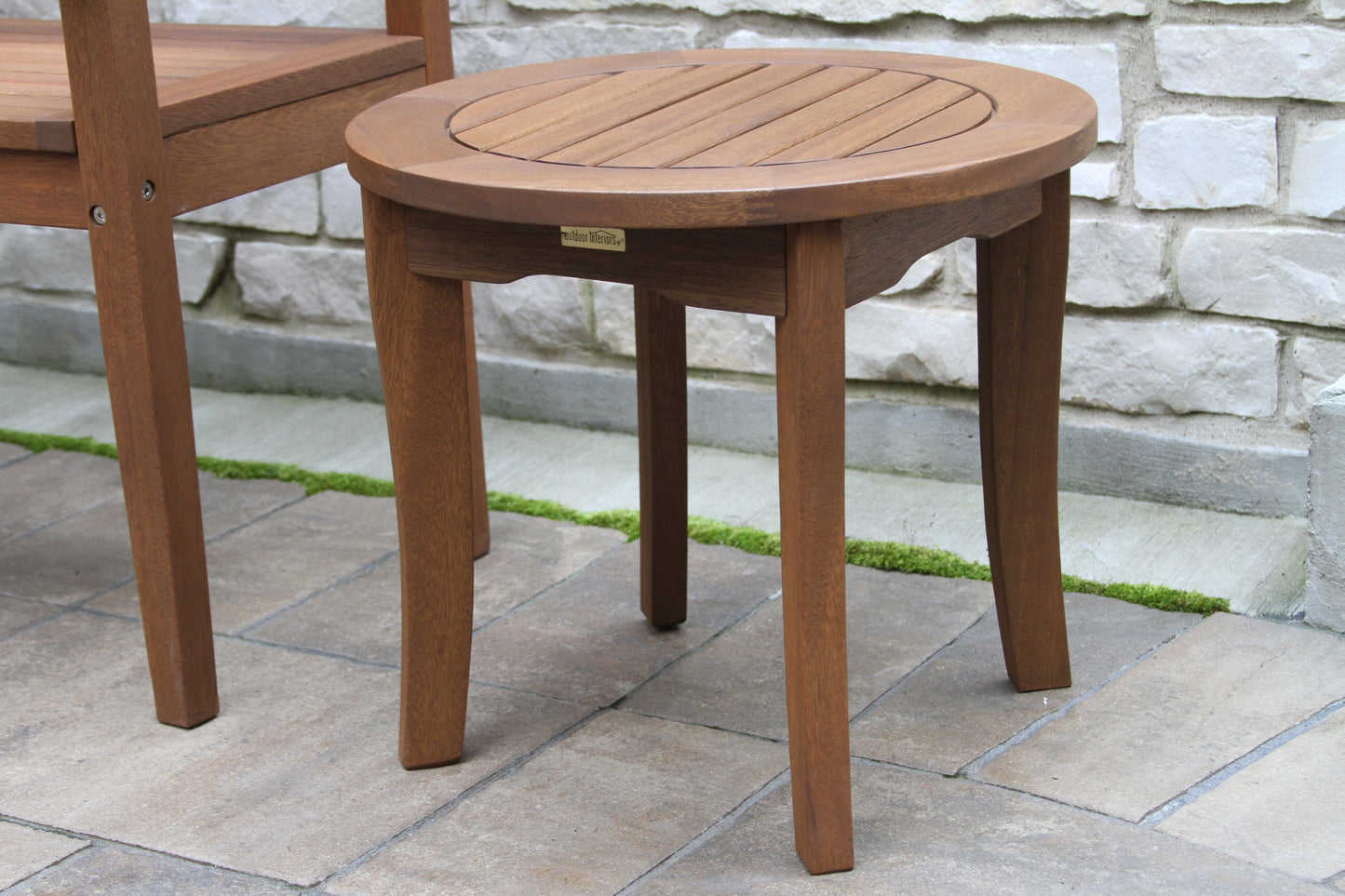 Eucalyptus Outdoor Round End Table