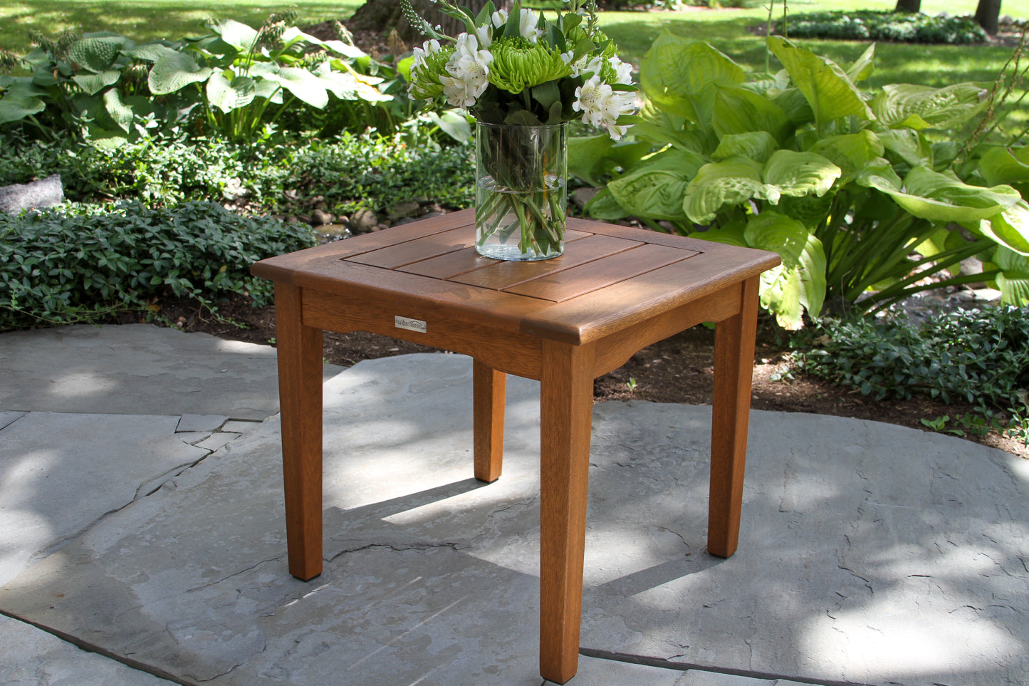 Eucalyptus Outdoor Square End Table