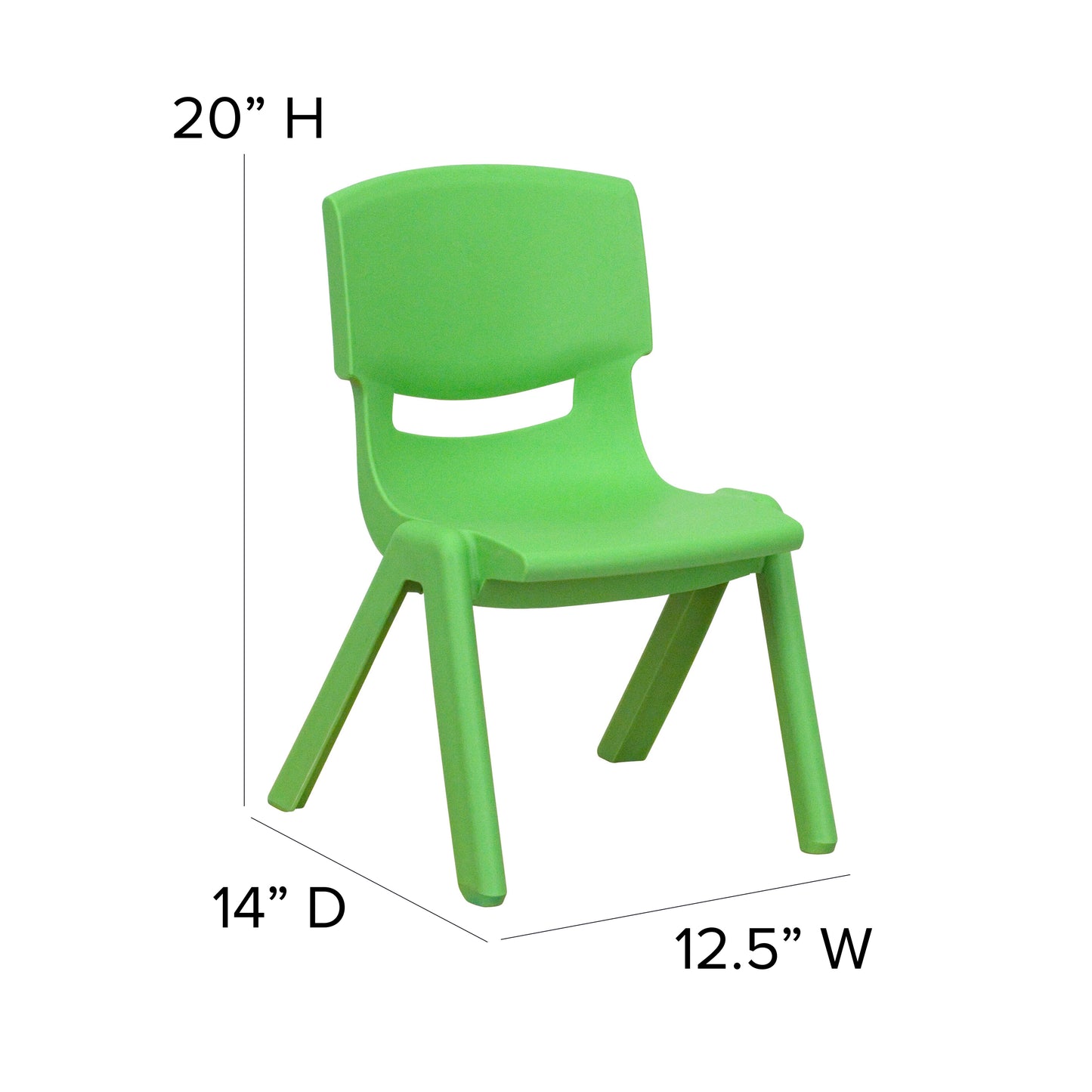 Emmy 45'' Round Green Plastic Height Adjustable Activity Table Set with 4 Chairs