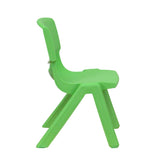 Emmy 21.875''W x 26.625''L Rectangular Green Plastic Height Adjustable Activity Table Set with 2 Chairs