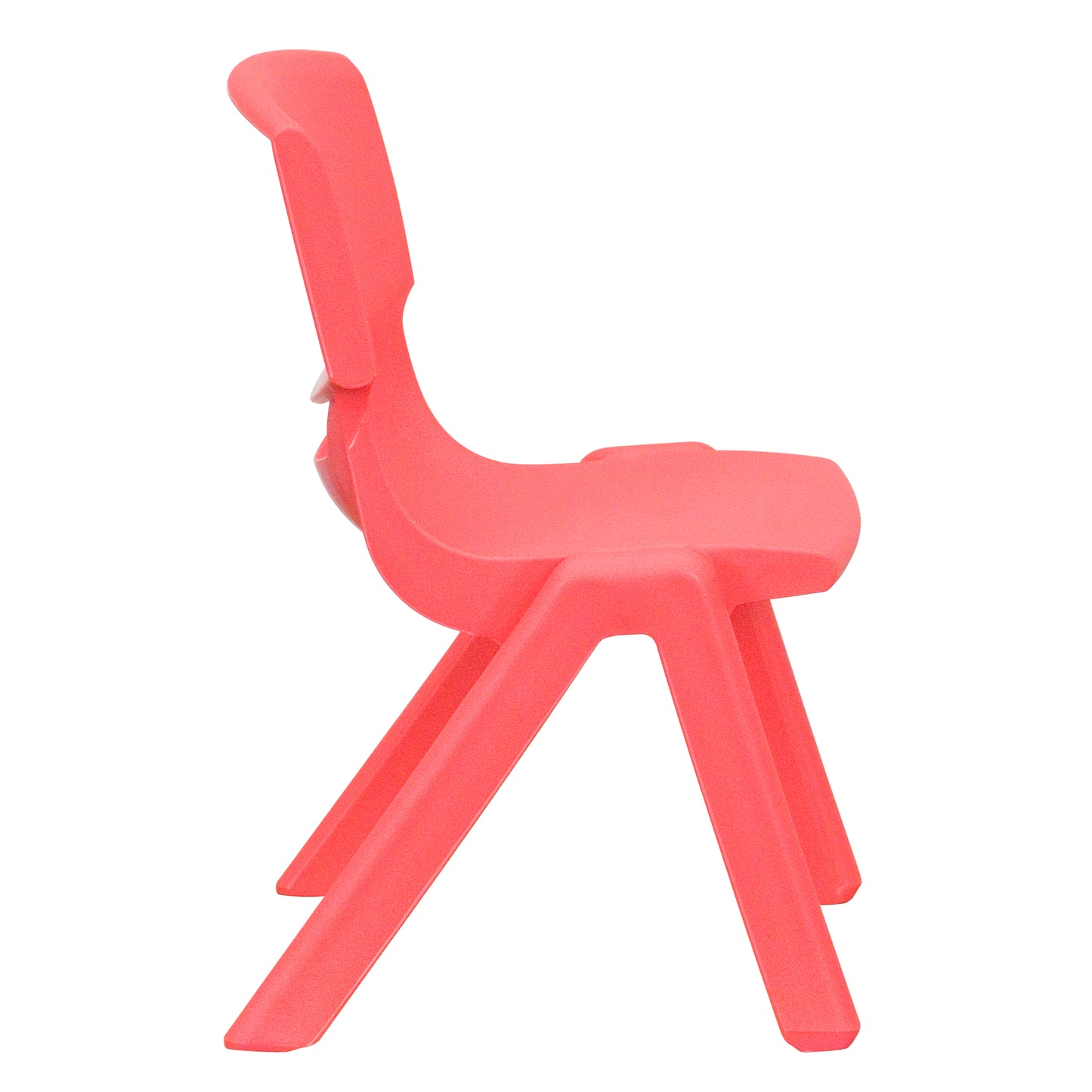 Emmy 21.875''W x 26.625''L Rectangular Red Plastic Height Adjustable Activity Table Set with 2 Chairs