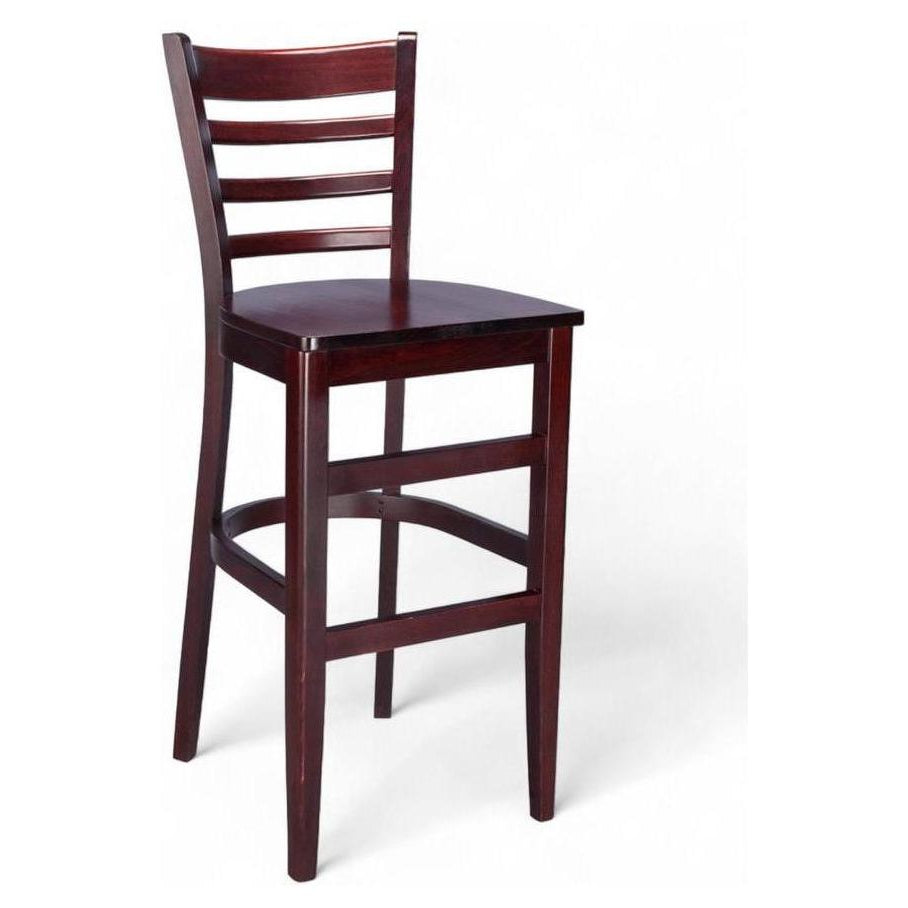 European Beechwood Modern Ladderback Bar Stool