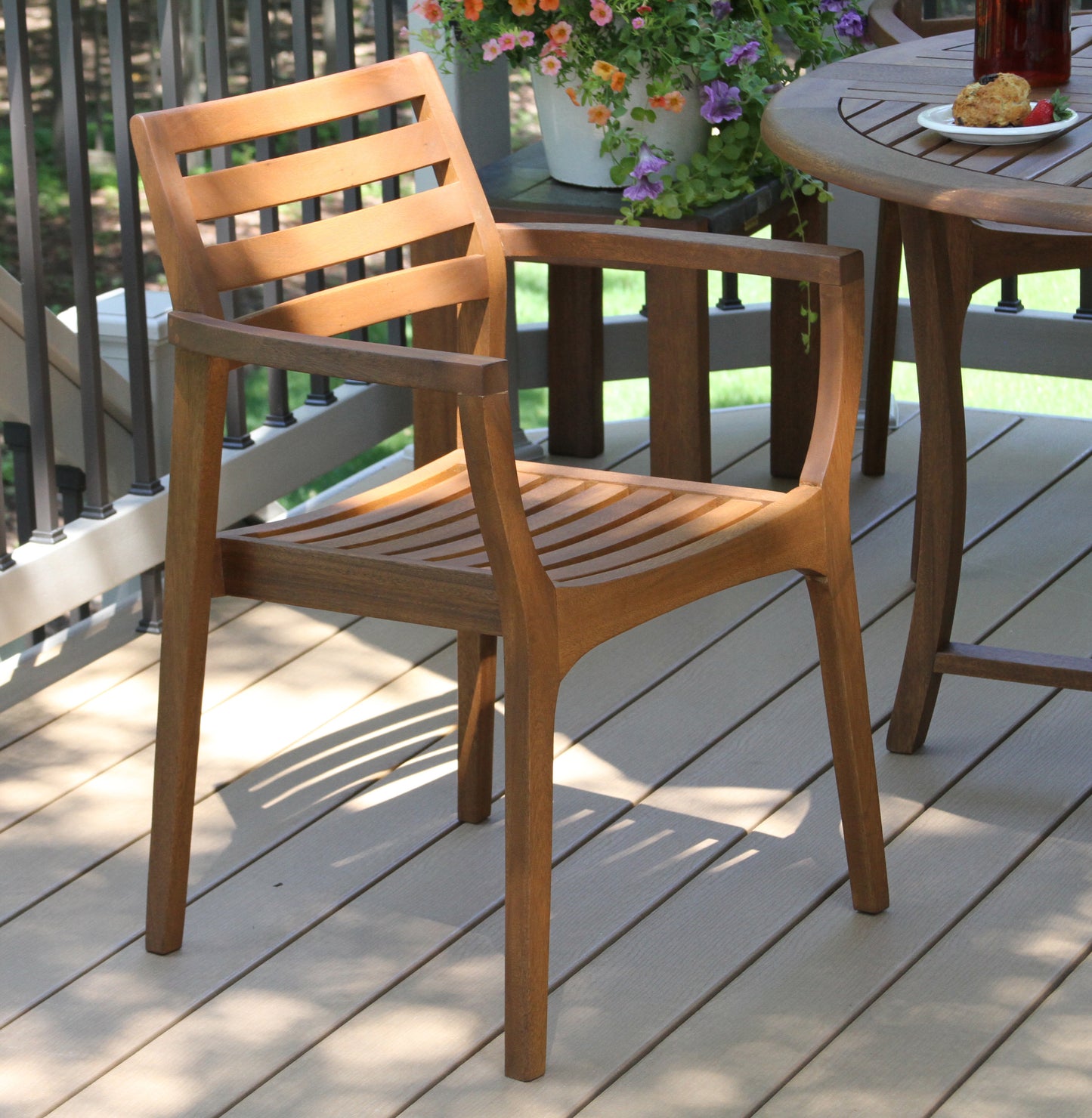 Eucalyptus Outdoor Danish Stacking Chair