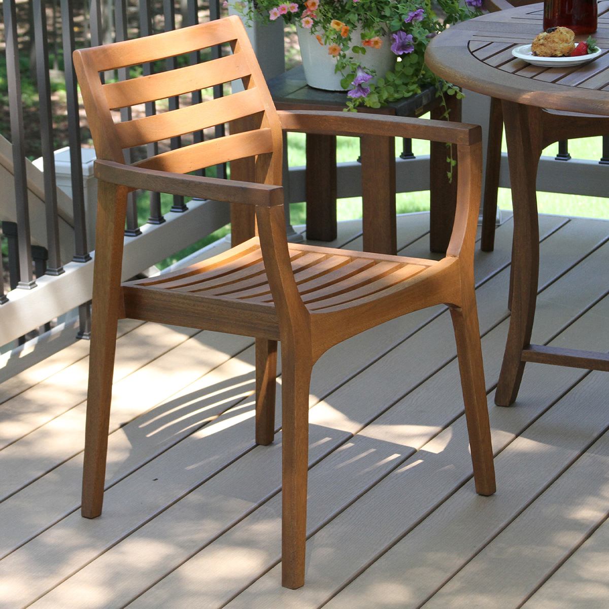 Eucalyptus Outdoor Danish Stacking Chair