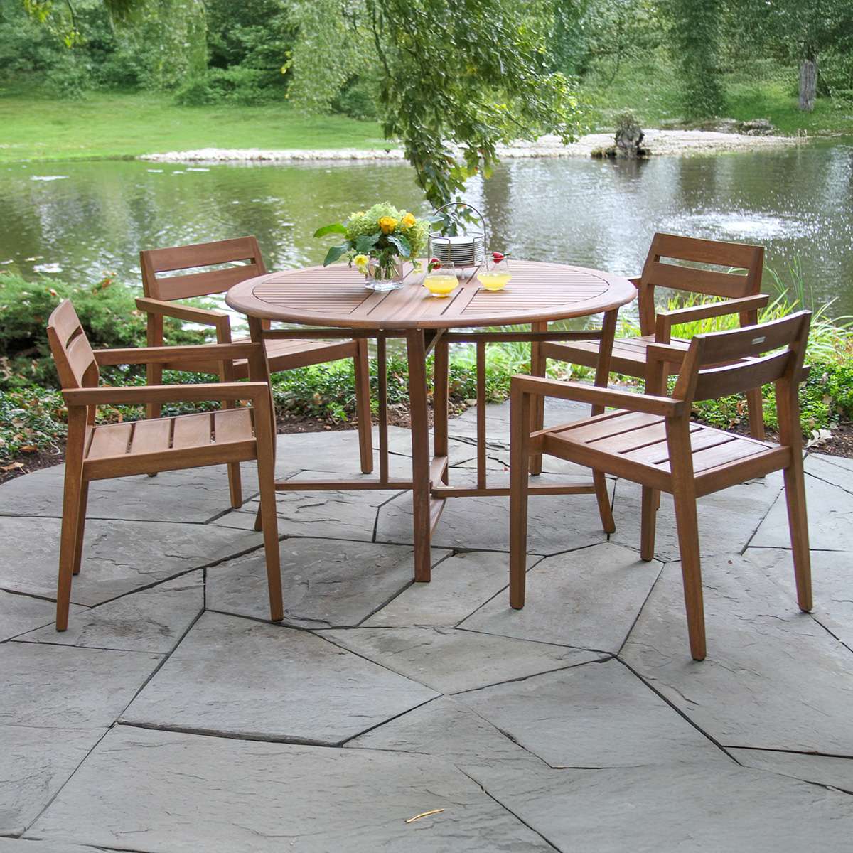 Eucalyptus Outdoor Stacking Dining Chair