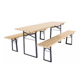 The Patio - Outdoor Wood Patio Table with Benches