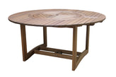 Eucalyptus Outdoor Lazy Susan Large Round Dining Table 60" Round