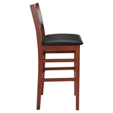 Cambridge Wood Bar Stool With Padded Back1a0640de6bb2b3b481