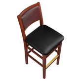 Cambridge Wood Bar Stool With Padded Back1a0640de6bbfd876f