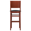 Cambridge Wood Bar Stool With Padded Back1a0640de6bb355f10