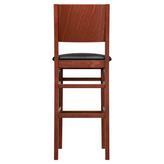 Cambridge Wood Bar Stool With Padded Back1a0640de6bb355f10