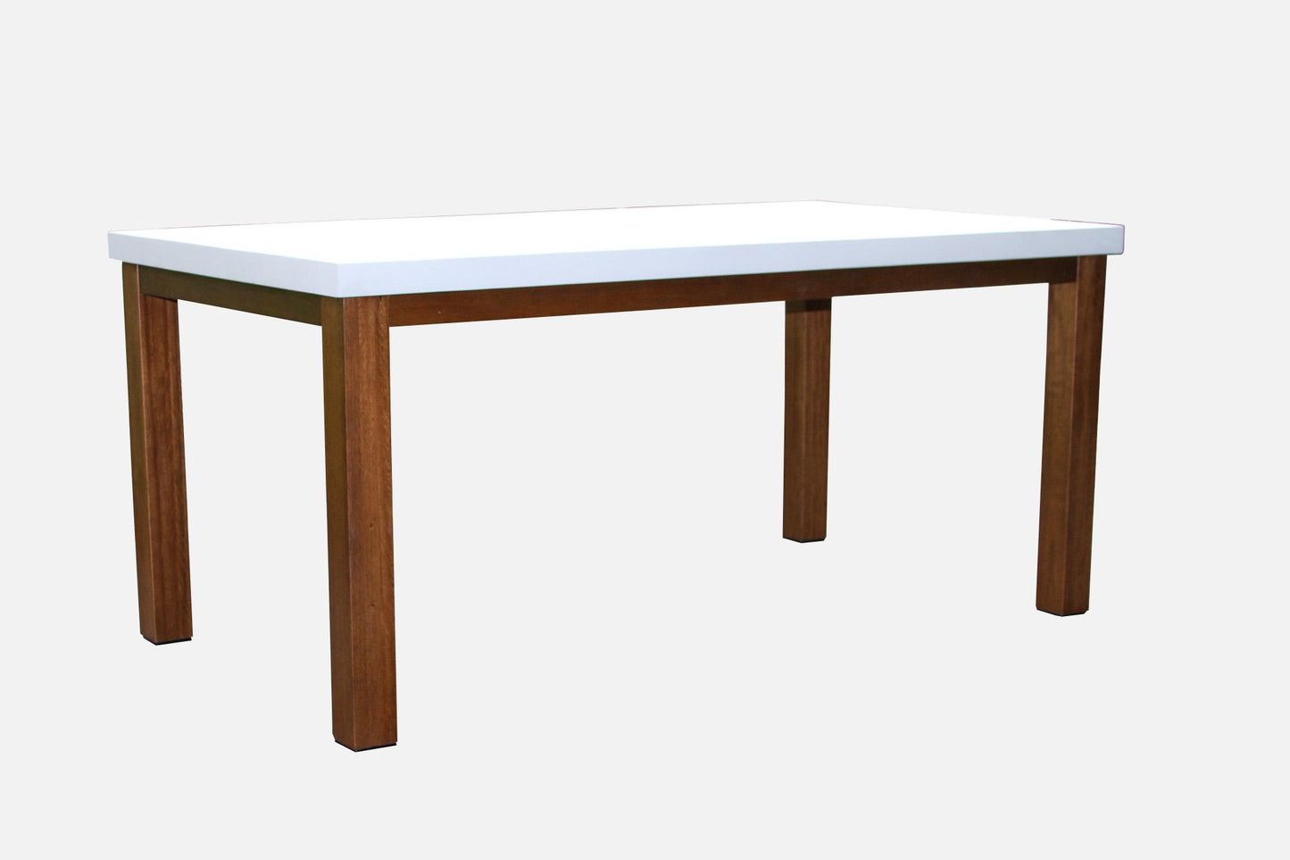 Eucalyptus and Ivory Outdoor Composite Rectangle Dining Table 68" x 38"
