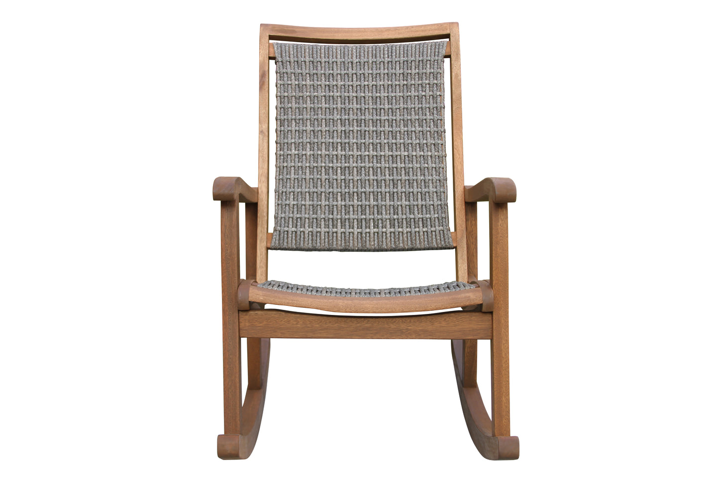 Eucalyptus and Driftwood Grey Outdoor Wicker Rocking Chair