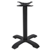 Arc Line Cast Iron Indoor Table Base – Black Matte Wrinkle Finish