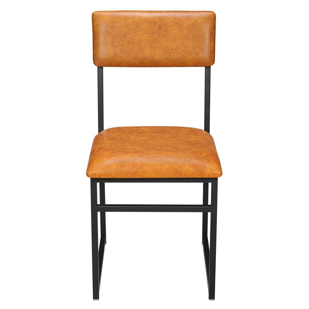 Indy Metal Chair with Black Frame and Padded Back19b9e50e23061e0b8d