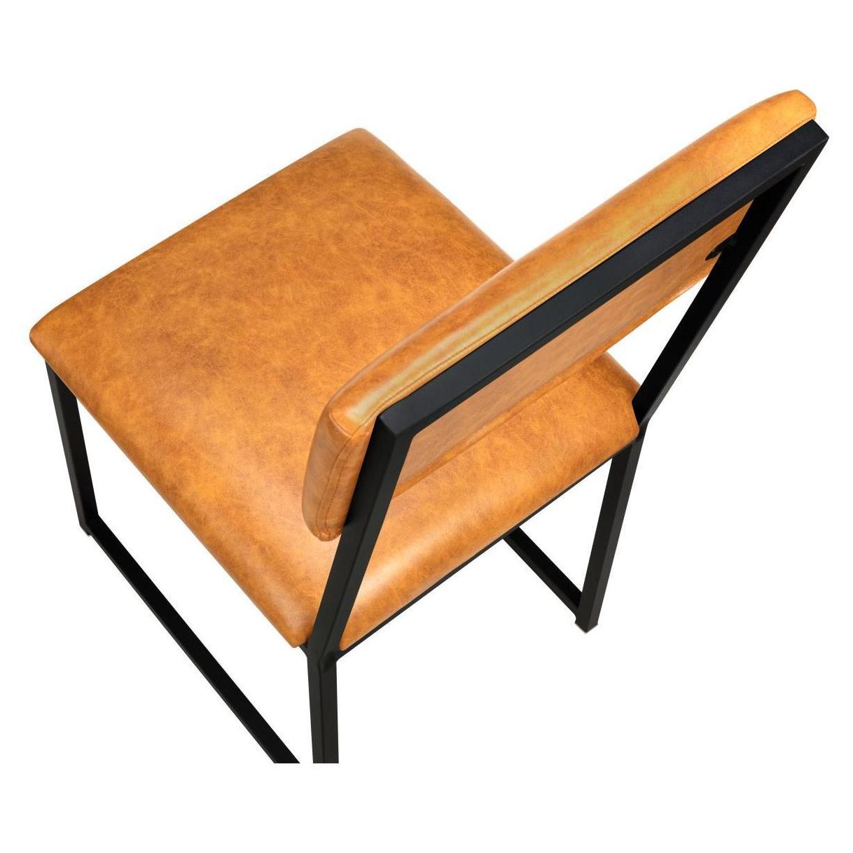 Indy Metal Chair with Black Frame and Padded Back19b9e50e2305a19359