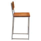 Indy Metal Bar Stool with Clear Coated Finish and Wood Back19b7f7148794f913d3