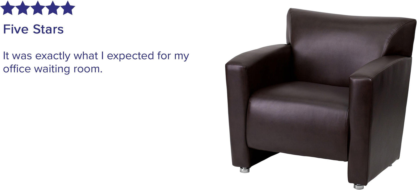 HERCULES Majesty Series Brown LeatherSoft Chair