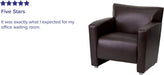 HERCULES Majesty Series Brown LeatherSoft Chair