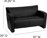 HERCULES Majesty Series Black LeatherSoft Loveseat