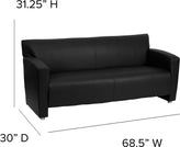 HERCULES Majesty Series Black LeatherSoft Sofa