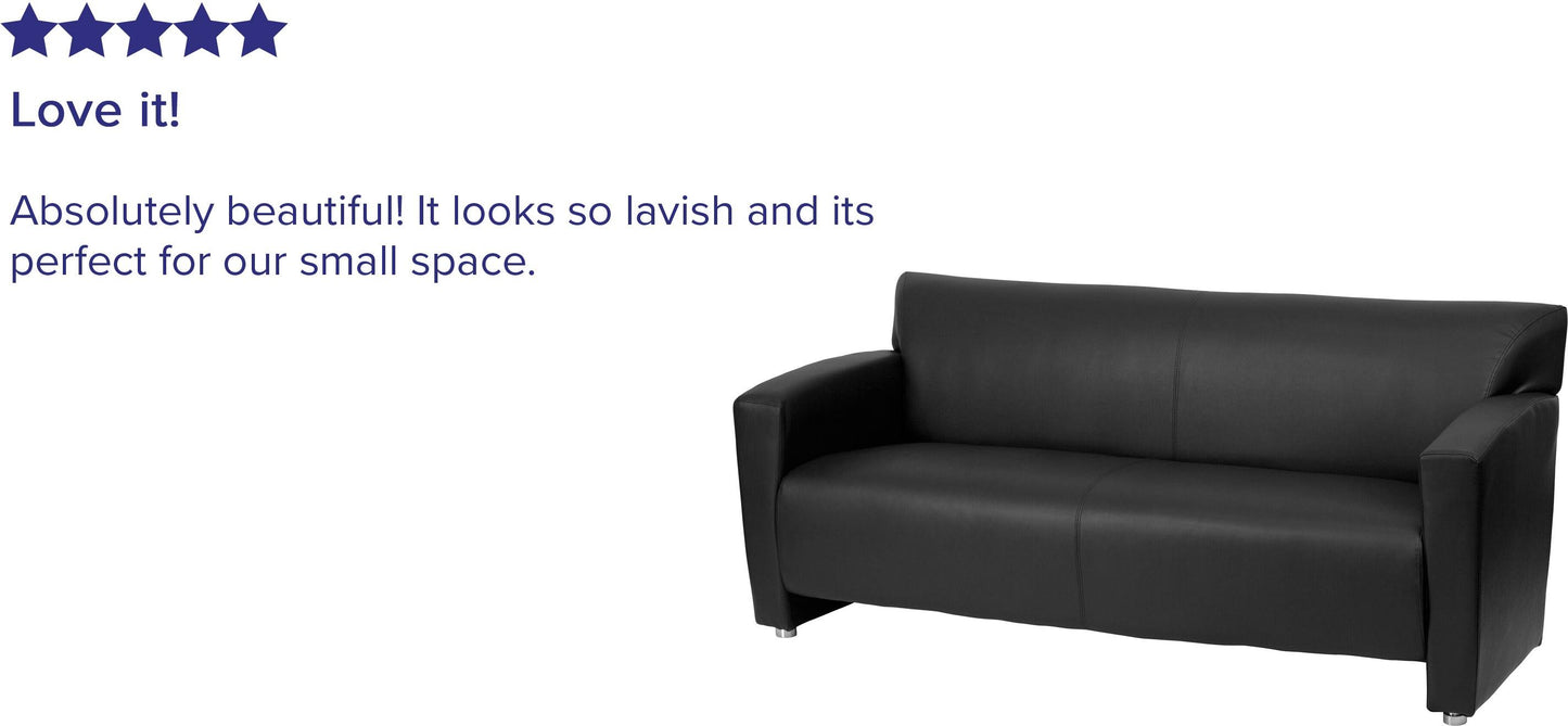 HERCULES Majesty Series Black LeatherSoft Sofa