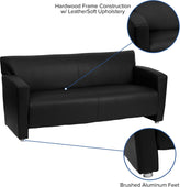 HERCULES Majesty Series Black LeatherSoft Sofa