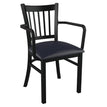 Metal Vertical Slat Restaurant Chair with Arms19c43534c55672ce16