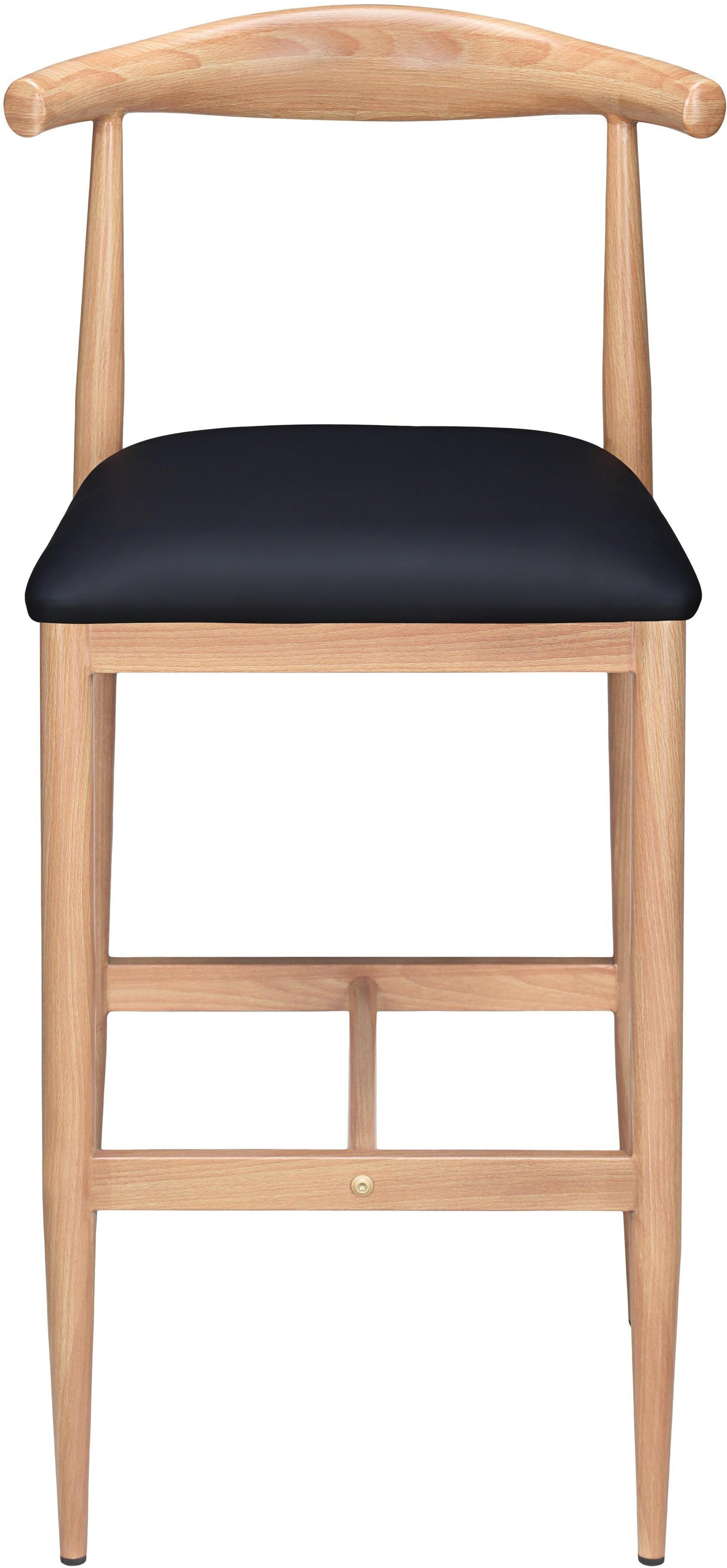 Wood Grain Elbow Metal Bar Stool in Natural  Finish19b9fbe19bcaf9992